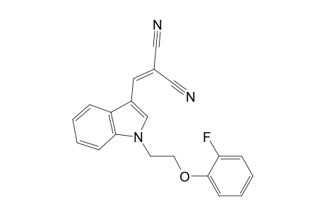 2-((1-[2-(2-Fluorophenoxy)ethyl]-1H-indol-3-yl)methylene)malononitrile