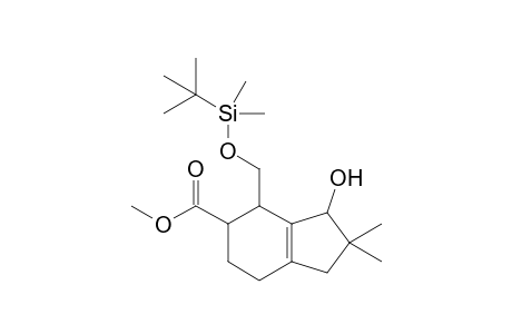 Methyl 4-[(t-butyldimethylsilyl)oxymethyl]-2,3,4,5,6,7-hexahydro-3-hydroxy-2,2-dimethyl-1H-indene-5-carboxylate