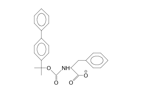 N-[1-(4-Biphenylyl)-1-methyl-ethoxycarbonyl]-phenyl-alanine anion