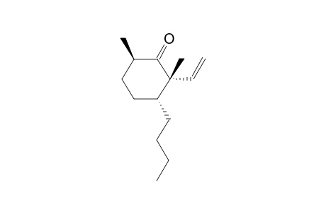 (2R*,3S*,6R*)-3-Butyl-2-ethenyl-2,6-dimethylcyclohexanone