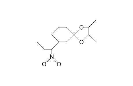 3R-(2-Nitro-propyl)-cyclohexanone 2R,3R-butanediol acetal isomer 1