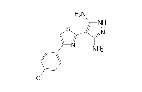 4-(4-(4-chlorophenyl)thiazol-2-yl)-1H-pyrazole-3,5-diamine