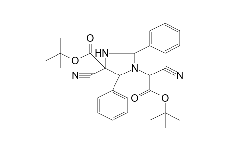 tert-Butyl 1-(2-tert-butoxy-1-cyano-2-oxoethyl)-4-cyano-2,5-diphenyl-4-imidazolidinecarboxylate