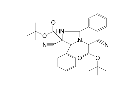 tert-Butyl 1-(2-tert-butoxy-1-cyano-2-oxoethyl)-4-cyano-2,5-diphenyl-4-imidazolidinecarboxylate