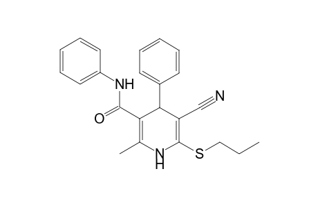 5-cyano-2-methyl-N,4-diphenyl-6-(propylthio)-1,4-dihydropyridine-3-carboxamide