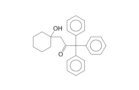 2-Propanone, 3-(1-hydroxycyclohexyl)-1,1,1-triphenyl-
