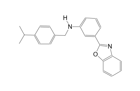 benzenemethanamine, N-[3-(2-benzoxazolyl)phenyl]-4-(1-methylethyl)-