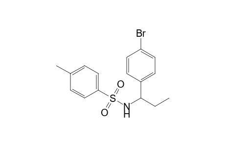 N-[1-(4-bromophenyl)propyl]-4-methyl-benzenesulfonamide