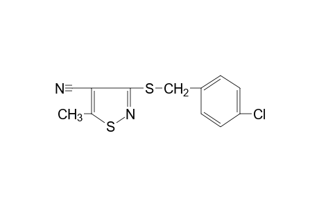 3-[(p-CHLOROBENZYL)THIO]-5-METHYL-4-ISOTHIAZOLECARBONITRILE