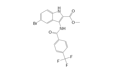 methyl 5-bromo-3-{[4-(trifluoromethyl)benzoyl]amino}-1H-indole-2-carboxylate