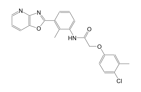 2-(4-chloro-3-methylphenoxy)-N-(2-methyl-3-[1,3]oxazolo[4,5-b]pyridin-2-ylphenyl)acetamide