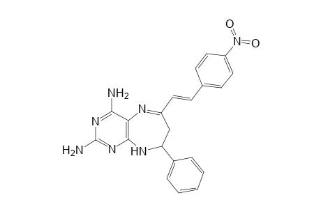 6,8-Diamino-2,3-dihydro-2-phenyl-4-(4'-nitrostyryl)-1H-pyrimido[4,5-b]diazepine
