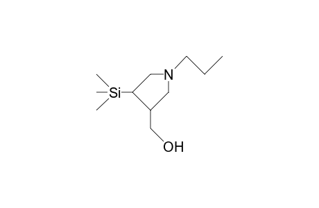 3-Hydroxymethyl-1-propyl-4-trimethylsilyl-pyrrolidine