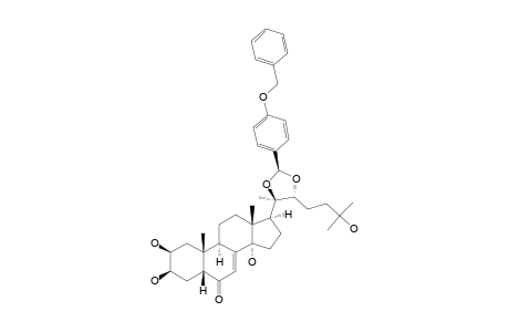 29-BETA-(4-BENZYLOXYPHENYL)-20,22-O-METHYLIDENE-20-HYDROXY-ECDYSONE