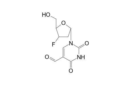 1-(2,3-Dideoxy-3-fluoro-.beta.,D-erythro-pentofuranosyl]-5-formyl-2,4(1H,3H)-pyrimidinedione