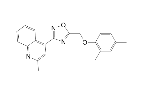 4-{5-[(2,4-dimethylphenoxy)methyl]-1,2,4-oxadiazol-3-yl}-2-methylquinoline