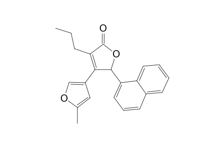 4-(3'-(5'-Methylfuranyl)-5-(1'-naphthy)-3-propyl-2(5)-furanone