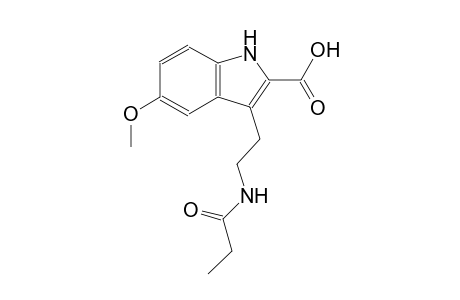 5-methoxy-3-[2-(propionylamino)ethyl]-1H-indole-2-carboxylic acid
