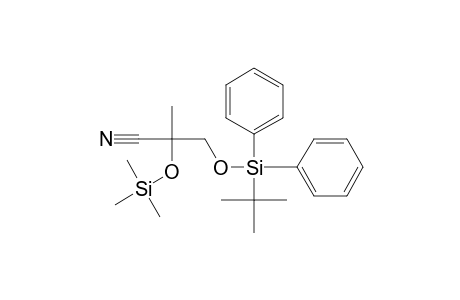Propanenitrile, 3-[[(1,1-dimethylethyl)diphenylsilyl]oxy]-2-methyl-2-[(trimethylsilyl)oxy]-, (.+-.)-