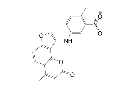 2H-furo[2,3-h][1]benzopyran-2-one, 4-methyl-9-[(4-methyl-3-nitrophenyl)amino]-