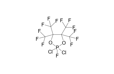 2-Fluoro-2,2-dichloro-4,4,5,5-tetrakis(trifluormethyl)-1,3,2lambda5-dioxaphospholane