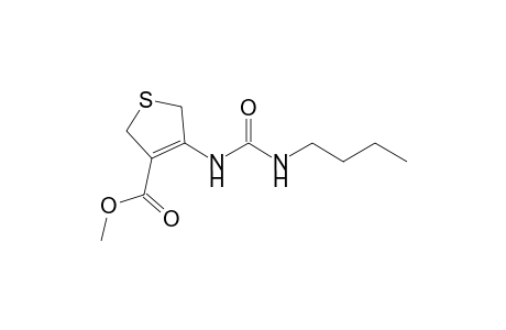 3-Thiophenecarboxylic acid, 4-[[(butylamino)carbonyl]amino]-2,5-dihydro-, methyl ester