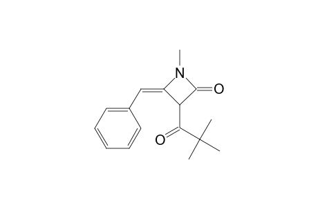 (4E)-3-(2,2-dimethyl-1-oxopropyl)-1-methyl-4-(phenylmethylene)-2-azetidinone