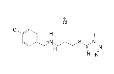 N-(4-chlorobenzyl)-3-[(1-methyl-1H-tetraazol-5-yl)sulfanyl]-1-propanaminium chloride