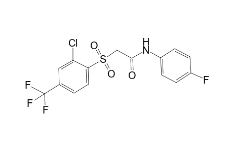2-[2-chloranyl-4-(trifluoromethyl)phenyl]sulfonyl-N-(4-fluorophenyl)ethanamide