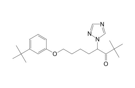 3-Octanone, 8-[3-(1,1-dimethylethyl)phenoxy]-2,2-dimethyl-4-(1H-1,2,4-triazol-1-yl)-