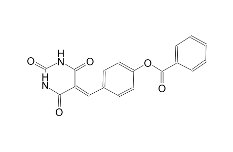 2,4,6(1H,3H,5H)-pyrimidinetrione, 5-[[4-(benzoyloxy)phenyl]methylene]-