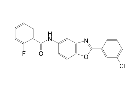 benzamide, N-[2-(3-chlorophenyl)-5-benzoxazolyl]-2-fluoro-