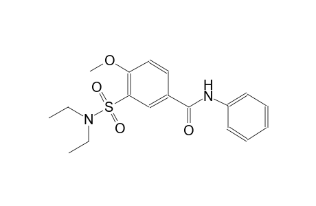 3-[(diethylamino)sulfonyl]-4-methoxy-N-phenylbenzamide