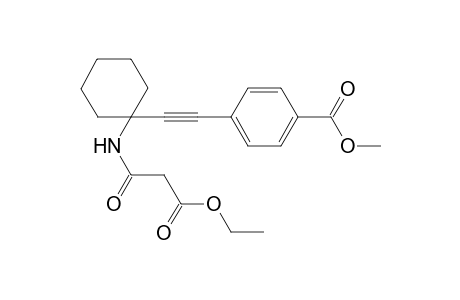 4-[1-(2-Ethoxycarbonylqcetylamino)cyclohexylethynyl]benzoic acid methyl ester