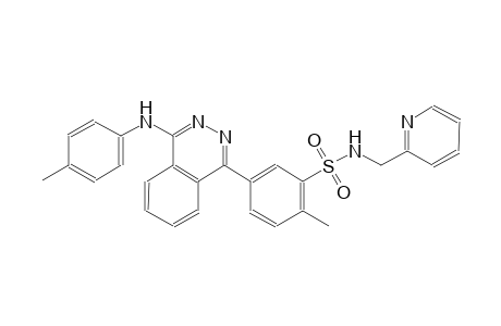 2-Methyl-5-[4-(4-methylanilino)-1-phthalazinyl]-N-(2-pyridinylmethyl)benzenesulfonamide