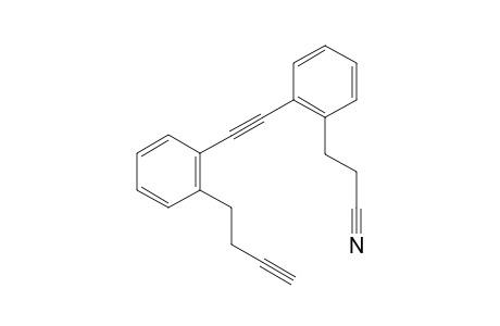 3-{2-[(2-But-3-yn-1-ylphenyl)ethynyl]phenyl}propanenitrile