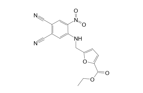 2-Furancarboxylic acid, 5-[[(4,5-dicyano-2-nitrophenyl)amino]methyl]-, ethyl ester