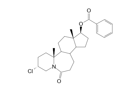 3-.alpha.-Chloro-,17.beta.-hydroxy-5-aza-A-nor-B-homoandrostan-6-one Benzoate