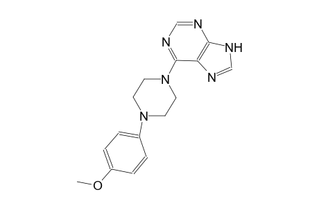 9H-purine, 6-[4-(4-methoxyphenyl)-1-piperazinyl]-