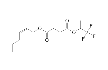 Succinic acid, 1,1,1-trifluoroprop-2-yl cis-hex-2-en-1-yl ester