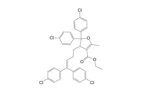 4-[4,4-Bis(4-chlorophenyl)-3-butenyl]-5,5-bis(4-chlorophenyl)-3-ethoxycarbonyl-2-methyl-4,5-dihydrofuran