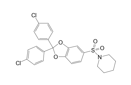 1-[2,2-bis-(4-chloro-phenyl)-benzo[1,3]dioxole-5-sulfonyl]-piperidine
