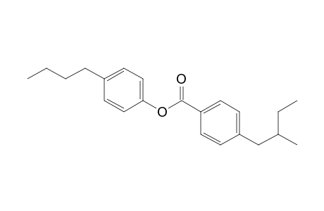 Benzoic acid, 4-(2-methylbutyl)-, 4-butylphenyl ester