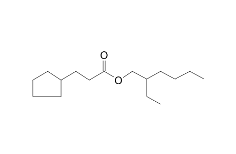 3-Cyclopentylpropionic acid, 2-ethylhexyl ester