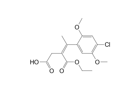 3-Carbethoxy-4-(4-chloro-2,5-dimethoxyphenyl)-4-methyl-3-butenoic acid