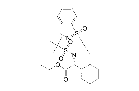 (+)-(Z,R(S),2R,3S)-[2-(N-METHYL-S-PHENYLSULFONIMIDOYL-METHYLENE-CYCLOHEXYL)-(2-METHYLPROPANE-2-SULFONYLAMINO)-ACETIC-ACID-ETHYLESTER