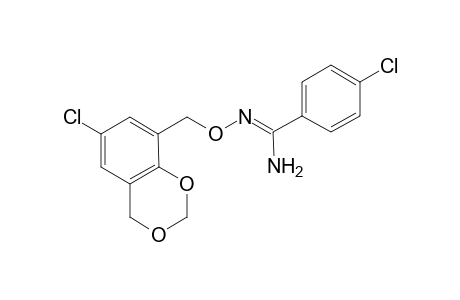 Benzamide oxime, 4-chloro-, o-(6-chloro-benzo[d]1,3-dioxan-8-yl)methyl)-