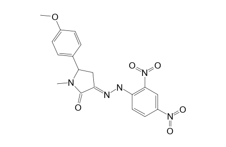 (3E)-3-[2-(2,4-DINITROPHENYL)-HYDRAZINYLIDENE]-5-(4-METHOXYPHENYL)-1-METHYLPYRROLIDIN-2-ONE