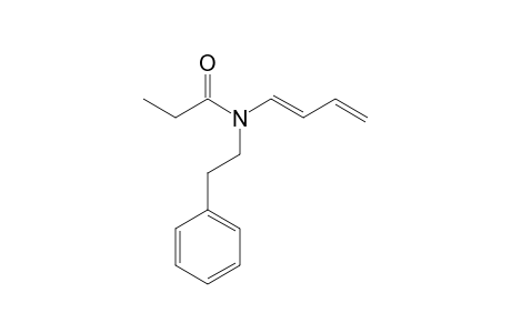 N-[(E)-Buta-1,3-dienyl]-N-(2-phenylethyl)propanamide