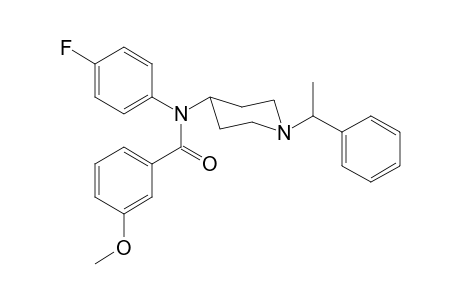 N-4-Fluorophenyl-3-methoxy-N-[1-(1-phenylethyl)piperidin-4-yl]benzamide
